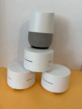 Google Nest Home Smart Speaker with 3 Google Wifi Mesh Points Bundle